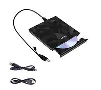 Antika External CD DVD Drive TypeC USB 3.0 Extended Cable Backup Power Line Portable DVD Player CD/DVD +/-RW Burner Reader for Laptop Desktop PC Apple Mac Macbook Pro Windows 11/10/8/7 / XP Linux OS
