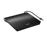 Antika Grabadora de DVD/CD +/-RW, Unidad Externa USB 3.0, Dispositivo Lector de Tarjetas portátil Ultrafino Compatible con Laptop,Desktop,PC Mac/OS/XP/Vista/Win11/Win10/Win8 (Black3.0)