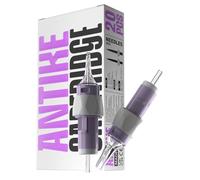 ANTIKE 20 Pcs Nubes Agujas de Tatuaje Cartucho con Mango de Silicona #12 (3RS) 0.35mm Estandar Round Shader M-Taper Tattoo Cartridge Needles EN11Q-FG-20-1203RS-M