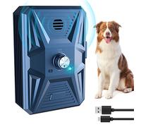 Antiladridos para Perros, Dispositivo Antiladridosultrasonido para,3 Niveles de Frecuencia Dispositivo Antiladridos con Silbato, 33 Pies Ultrasónico Antiladridos Disuasivos Perros Perros Collar