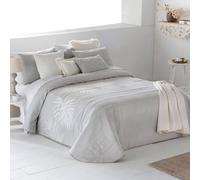 Antilo Colcha bouti de Entretiempo con Acolchado Fino Tiara - Cama 200 cm (300x270) - Color Gris. Tejido de poliéster y algodón. Incluye Funda(s) de cojín de 50x70 cm.