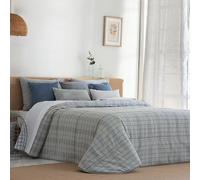 Antilo - Colcha Bouti Minoa para Cama de 180 - Tejido Jacquard en Colores Suaves y Sobrios, Relleno Ligero 200 g/m², Confort de Invierno y Diseño Sofisticado