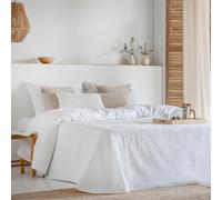 Antilo - Colcha de Verano - Bouti Modelo Dotty - Color Blanco - Cama de 150 cm - Medida 250x265cm