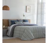 Antilo - Edredón Conforter Breda para Cama de 180 - Tejido Jacquard de Cuadros con Reverso Sherpa, 500 g/m², Máximo Confort y Calor para Invierno