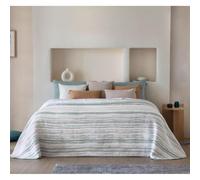 ANTILO TEXTIL Colcha Bouti de Jacquard FUNDECO Eliot para Cama de 150 cm(250x270 cm) (Agua)