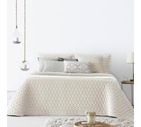 ANTILO TEXTIL - Colcha Cama 200 - Diseño Textura Elegante - Color Beig - 300x270 cm - Gramaje 150g/m² (Naroa Beig)