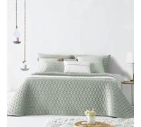 ANTILO TEXTIL - Colcha Cama 200 - Diseño Textura Elegante - Color Verde - 300x270 cm - Gramaje 150g/m² (Naroa Verde)