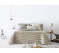 ANTILO TEXTIL - Colcha Cama 90 - Diseño Textura Elegante - Color Arena - 180x270 cm - Gramaje 150g/m² (Naroa Arena)