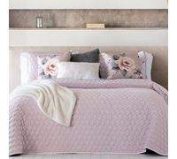 ANTILO TEXTIL - Colcha Cama 90 - Diseño Textura Elegante - Color Lavanda - 180x270 cm - Gramaje 150g/m² (Naroa Lavanda)