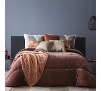 ANTILO TEXTIL - Edredón Cama 150 - Tacto Terciopelo - 250x270 cm - Color Terracota - Gramaje 300g/m² (Soul Terracota)