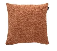 ANTILO TEXTIL - Funda Cojín 45x45 - Diseño Liso Texturizado - Color Teja - Cierre con Cremallera - No Incluye Relleno (Dunia Teja)