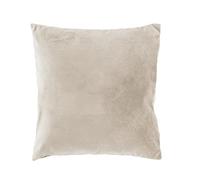 ANTILO TEXTIL - Funda Cojín 45x45 - Diseño Terciopelo Mate - Color Crudo - Cierre Cremallera - No Incluye Relleno (Polenta Crudo)