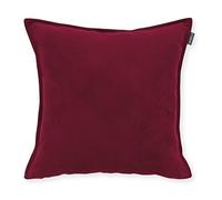 ANTILO TEXTIL - Funda Cojín 45x45 - Diseño Terciopelo Mate - Color Granate - Cierre Cremallera - No Incluye Relleno (Polenta Granate)