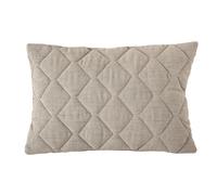 ANTILO TEXTIL - Funda Cojín 50x70 - Diseño Acolchado - Color Beig - Cierre con Cremallera - No Incluye Relleno (Rustik Beig)