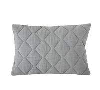 ANTILO TEXTIL - Funda Cojín 50x70 - Diseño Acolchado - Color Gris - Cierre con Cremallera - No Incluye Relleno (Rustik Gris)