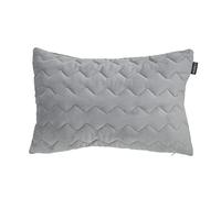 ANTILO TEXTIL - Funda Cojín 50x70 - Diseño Acolchado en Terciopelo Mate - Color Gris - Cierre con Cremallera - No Incluye Relleno (Naroa Gris)