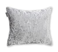 ANTILO TEXTIL - Funda Cojín 60x40 cm - Diseño Jacquard Aterciopelado - Color Gris - Cierre con Cremallera - No Incluye Relleno (Aguado Gris)