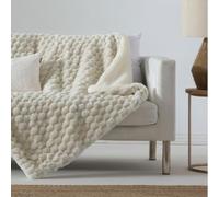 ANTILO TEXTIL - Plaid Sofá - Plaid Cama - Diseño Textura Suave - Color Beig - Medidas 240x220cm (Margot Beig)