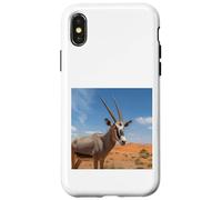 Antílope Oryx Árabe Gemsbok Animal Espíritu Sudafricano Carcasa para iPhone X/XS