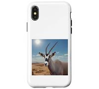 Antílope Oryx Árabe Gemsbok Animal Espíritu Sudafricano Carcasa para iPhone X/XS