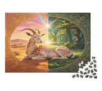 Antílope Paisaje Puzzle de 1000 Piezas Papel Puzzle para Adultos Relajación Concentración Entorno Natural Puzzle para Toda la Familia Decoración Regalo 38x26cm/1000pcs