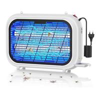 Antimosquitos Electrico, 20W Mata Mosquitos Electrico con Luz LED, Lampara Antimosquitos Exterior Interior