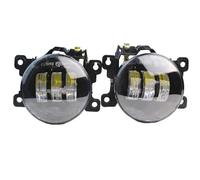 Antiniebla Delanteras 2 X Para Nissan Para Safari Para Patrol Y61 2005 - 2009 Luz Antiniebla LED Derecha + Izquierda Para Coche Ojo Ángel Luz Diurna DRL 30W H11 Conjunto Faros Antiniebla(White and Whi