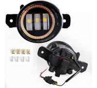 Antiniebla Delantero para Nissan para X-Trail para Rogue T32 2014 2015 2016 Luz LED Antiniebla Circulación Diurna DRL H11 Conjunto Luz Antiniebla Angel Eye Faro Antiniebla(White and Blue)