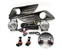 Antiniebla Faro Delantero Compatible with for Fiesta 2013 2014 2015 2016 2017 1 Set Front Bumper Fog Light Wire Harness Lamp Grille Cover(Size B 1 Set)