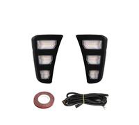 Antiniebla Faros Antiniebla Automáticos Led DRL Para Kia Para Pegas 2018 2019 Luces Circulación Diurna Señal Giro Dinámica Blanco Amarillo Azul Coche 12V Luces Antiniebla Coche(White Yellow Blue)