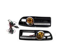Antiniebla Lámpara Antiniebla Portátil De Repuesto De 2 LED con Bisel 1J5853665B 1J5853666B para VW para Bora 1999 2000 2001 2002 2003 2004(Amarillo)