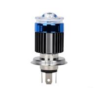 Antiniebla LED para moto IP68 Impermeable Offroad Antiniebla(Blue H4) | Lente para mini ojo para demonio, mejora visibilidad nocturna, para compacto, haz concentrado, seguridad vial