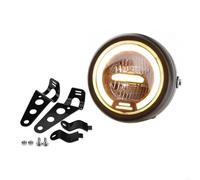 Antiniebla Moto Faro Delantero LED Redondo Para Motocicleta 6.5 Pulgadas Conjunto Soportes(Y-1)
