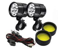 Antiniebla Moto Faro Delantero LED Universal L6X Motocicleta 8000 Lúmenes Resistente Agua Antiniebla Superbrillante 12 V(Flash light A)