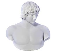 Antinous Emperador Adrianos Amante Busto Cabeza Griega Estatua Escultura Reparto Mármol Copia
