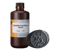 Antinsky Resina inteligente moldeable para joyería para impresora 3D DLP LCD curado por UV 405nm alta cera combustión del 40% alta resolución fabricación de joyas y piezas de metal color negro 1kg