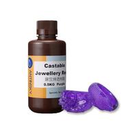 Antinsky Resina moldeable para joyería para DLP LCD Curado UV Resina de 405 nm Impresora 3D Alta cera 75% Fácil de imprimir Usar y quemar Alta resolución Fabricación de joyas Púrpura 500G