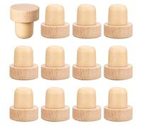 ANTIOCH Tapones de Corcho de de Vino Tapones de Corcho en Forma de T para Corcho de Vino TapóN de Vino Corchos de Vino Reutilizables de y Goma (12 Piezas)