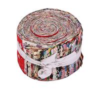 ANTIOCH Tiras de Tela de Paquetes de Tela Tiras de Tela para Acolchar Enrollar Precortadas Patchwork Patrones Surtidos