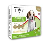 Antiparasitario para perros contra pulgas, garrapatas y mosquitos natural, 6 ampollas de 0,5 ml, antipulgas para perros de talla pequeña y cachorros, con aceite de nim de larga duración