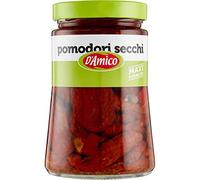 Antipasto Pomodori secchi in olio di semi, tomates secos 1 x 290 g | Specialità mediterranea già condita; ideal para bruschetta, ensalada y entrantes, peso neto total 290 g