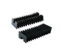 antipolvo de guía lineal CNC for riel Carril guía lineal HGR15 HGR20 HGR25 HGR30, cubiertas protectoras antipolvo de fuelle flexible tipo accodion(HGR30,850mm)