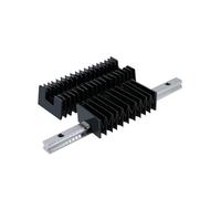 antipolvo de guía lineal CNC for riel Carril guía lineal HGR15 HGR20 HGR25 HGR30 tipo flexible, fuelle protector a prueba de polvo para(HGR30,300mm)