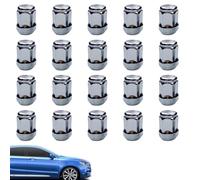 Antipolvo para Pernos de Rueda, de Tuercas de Aleta de Rueda,Cubierta de Perno de Tuerca de Rueda de Acero al Carbono | Protector de Perno de neumático 20X, de Tuercas de