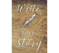 Antique Background Writing Journal with Quill Pen and Lined Pages