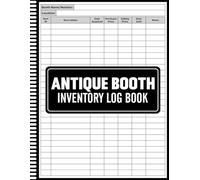 Antique Booth Inventory Log Book: Vintage Booth Organizer for Flea Market, Craft Fair & Reseller Inventory Management, Record Book Ideal for Tracking Inventory, Profit Margin for Each Product
