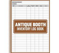 Antique Booth Inventory Log Book: Vintage Booth Organizer for Flea Market, Craft Fair & Reseller Inventory Management, Record Book Ideal for Tracking Inventory, Profit Margin for Each Product