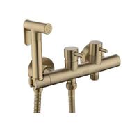 Antique Bronze Bidet Shower Faucets Brass Hygienic Shower Spray Airbrush Tap Hot & Cold Mixer Toilet Spray Bidet Shower,SquareModel -e