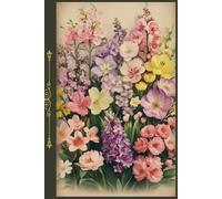 Antique Floral Journal - Spring Bouquet: 120 Lined pages with a decorative flourish motif, notebook, diary, for school, office supplies, gift, hardcover