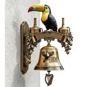 Antique Metal Outside Bell - Distressed Hanging Door Ringer,